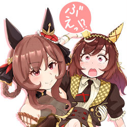 This is a pixiv picture whose title is ブエナビスタをお姫様抱っこジェンティル.