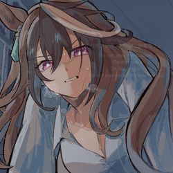 This is a pixiv picture whose title is 正月イベの表情描きたかったシンボリルドルフの絵.