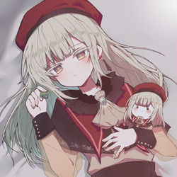 This is a pixiv picture whose title is 人形が迎える朝.