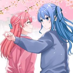 This is a pixiv picture whose title is 学パロ.