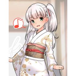 This is a pixiv picture whose title is 晴着(巳年ver)なマエストラーレ.