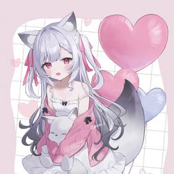 This is a pixiv picture whose title is 💗.