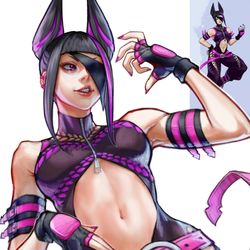 This is a pixiv picture whose title is ✏️ - Juri Han - from concept art.
