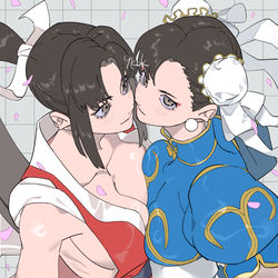 This is a pixiv picture whose title is 舞さん春麗さん.