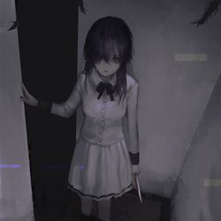 This is a pixiv picture whose title is Creepy Mita.