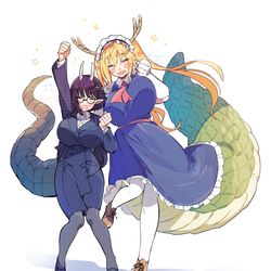 This is a pixiv picture whose title is 【クロスオーバー】ビショーネとトール.