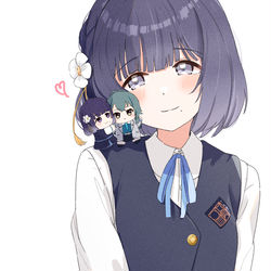 This is a pixiv picture whose title is 美鈴とぬい.