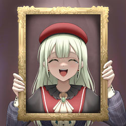 This is a pixiv picture whose title is 若叶睦可能也是会笑的.