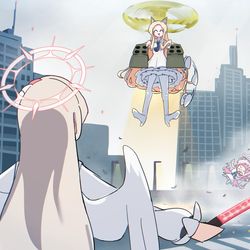 This is a pixiv picture whose title is セイアの着陸シーン.