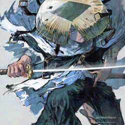This is a pixiv picture whose title is 漆羽.