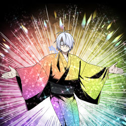 This is a pixiv picture whose title is ゲーミング父.