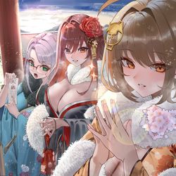 This is a pixiv picture whose title is Happy New Year 2025.