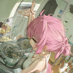 This is a pixiv picture whose title is ワカメスープ.