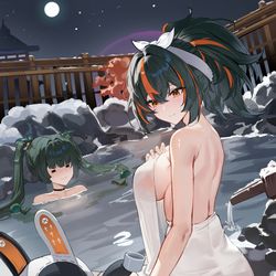 This is a pixiv picture whose title is 冬の休暇.