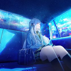 This is a pixiv picture whose title is 丰川祥子.