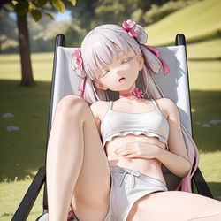 This is a pixiv picture whose title is 今汐.