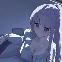 This is a pixiv picture whose title is お隣、失礼しますね♡.
