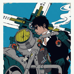 This is a pixiv picture whose title is TRIGUN.