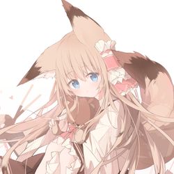 This is a pixiv picture whose title is きつねっこ.