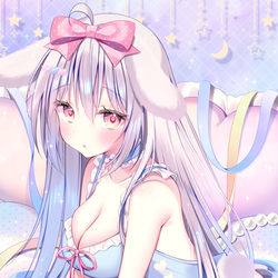 This is a pixiv picture whose title is もふもふうさぎちゃん.