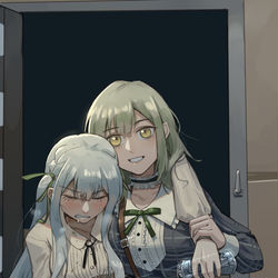 This is a pixiv picture whose title is “接下来就麻烦你了初华”.