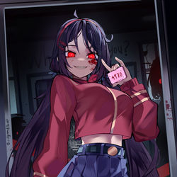 This is a pixiv picture whose title is Crazy Mita do her own thing.