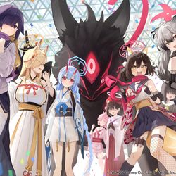 This is a pixiv picture whose title is ブルアカふぇす.