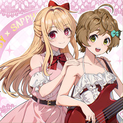 This is a pixiv picture whose title is ルビー×サファイア.
