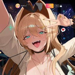 This is a pixiv picture whose title is Rupee's secret broadcast😘.