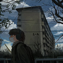 This is a pixiv picture whose title is 病院の帰り.