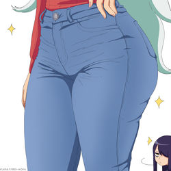 This is a pixiv picture whose title is Rins Mom Jeans.