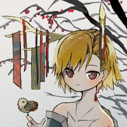 This is a pixiv picture whose title is 枝分かれ.