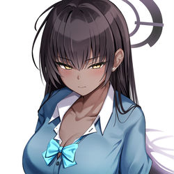 This is a pixiv picture whose title is 制服カリン.