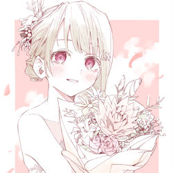 This is a pixiv picture whose title is 無垢の蕾.