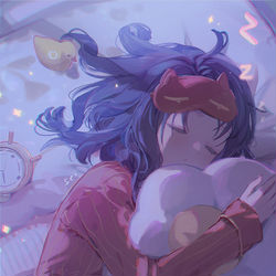 This is a pixiv picture whose title is 眠いミタ🌙.