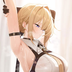 This is a pixiv picture whose title is Evelyn After An Exhausting Day.