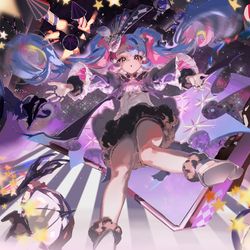 This is a pixiv picture whose title is 洛可可的箱中舞台.
