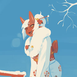 This is a pixiv picture whose title is secret santa 2024.