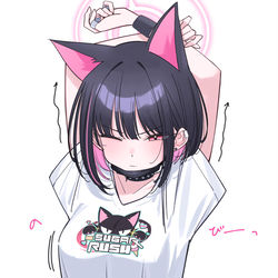 This is a pixiv picture whose title is 背伸びカズサ.
