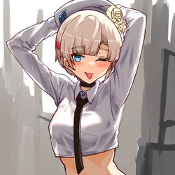 This is a pixiv picture whose title is Raika stretching.