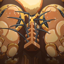 This is a pixiv picture whose title is Carmelitas Feet in the Clockwork.