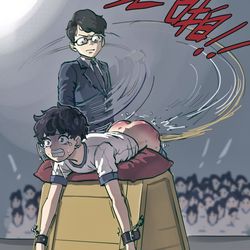This is a pixiv picture whose title is 杨乐的公开惩罚.