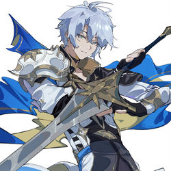 This is a pixiv picture whose title is 白厄.