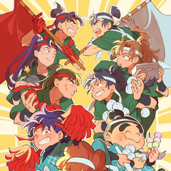 This is a pixiv picture whose title is 『応援忍たま』サンプル.