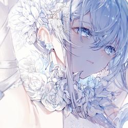 This is a pixiv picture whose title is 白鳥の如く.