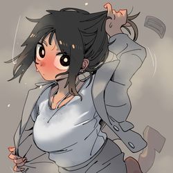 This is a pixiv picture whose title is おかえ...り！？.