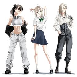 This is a pixiv picture whose title is 女子組.