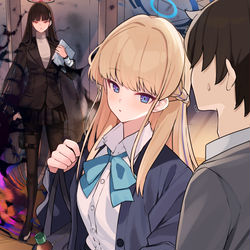 This is a pixiv picture whose title is 私の任務は先生と朝まで過ごす事です♡.
