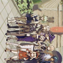 This is a pixiv picture whose title is 我ら西風騎士団！.