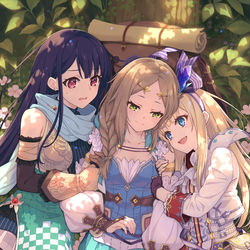 This is a pixiv picture whose title is 【レスレリアーナのアトリエ】メモリア「私も私も～！」.